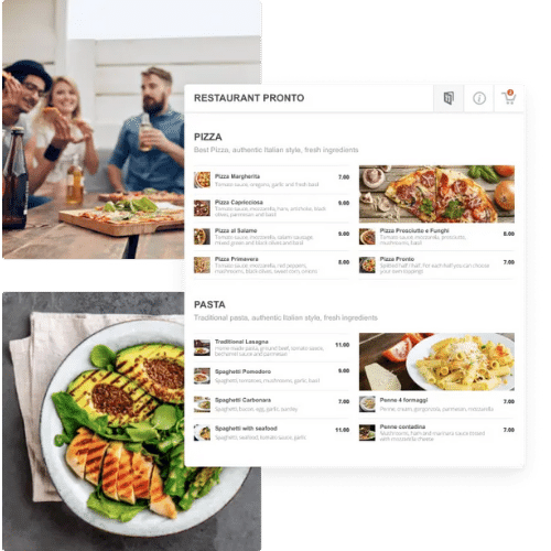 Add online ordering to your own website